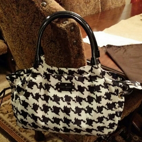 Kate Spade Houndstooth Handbag - Picture 1 of 13